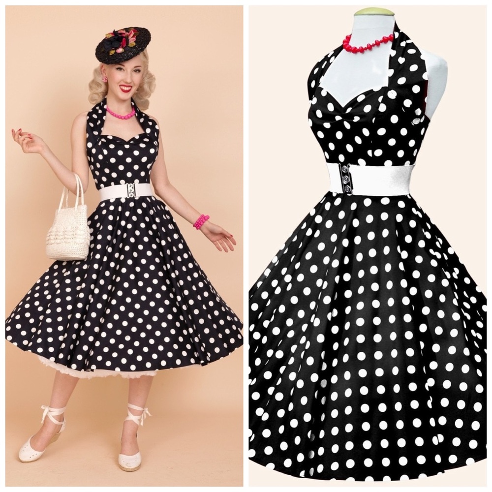 Vivien of Holloway 1950s Halterneck Dress